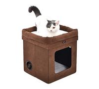 Amazon Basics Casa para gato plegable, Marrón, 38 x 38 x 43 cm