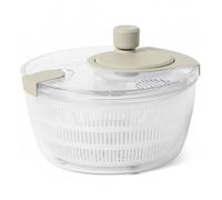 Amazon Basics Centrifugadora de Ensalada, Libre de BPA, 4L, Gris Lino