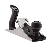 Amazon Basics cepillo de banco ajustable n.° 4, hoja de 51 mm (2 pulgadas), cuerpo de hierro fundido, boca y medidor de profundidad ajustables; cepillado suave carpintería y ebanistería, gris/negro