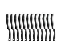 Amazon Basics Cepillo de Limpieza de lechada y Azulejos de cerdas duras, Paquete de 12, 24 cm, Negro