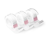 Amazon Basics cinta con acabado mate con dispensador, cinta invisible, 3/4 x 300 pulgadas (8,33 yardas), paquete de 3