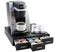 Amazon Basics Coffee Pod Storage Drawer for K-Cup Pods - 36 Pod Capacity, Negro 34.3 x 32.6 x 6.4 cm