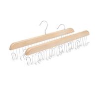 Amazon Basics Colgador de madera para cinturones, natural, 2 unidades