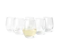 Amazon Basics Copas de Vino Blanco sin Tallo, Juego de 6 Piezas, 398ml, Aptas para Lavavajillas