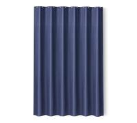 Amazon Basics - Cortina de ducha de poliéster de estilo moderno, secado rápido, 183 x 183 cm, color azul marino