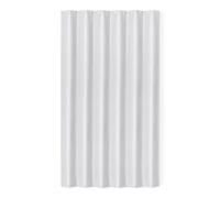 Amazon Basics - Cortina de ducha de poliéster de estilo moderno, secado rápido, 183 x 183 cm, color Blanco
