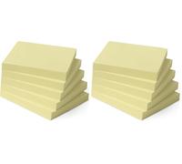 Amazon Basics Cuadrado Notas adhesivas, blocs autoadhesivos, Paquete de 10, 7.6 x 7.6 cm, Amarillo