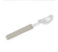 Amazon Basics Cuchara para Helado, Asa de Agarre Suave, Apta para Lavavajillas, Gris Lino