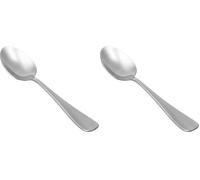 Amazon Basics Cucharas de Cocina de Acero Inoxidable aptas para lavavajillas con Borde Redondo, cucharas Grandes, 20,1 cm, Paquete de 24, Color Plateado