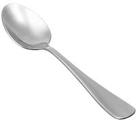 Amazon Basics Cucharas de Cocina de Acero Inoxidable aptas para lavavajillas con Borde Redondo, cucharas Grandes, 20,1 cm, Paquete de 12, Color Plateado