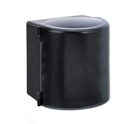 Amazon Basics Dispensador de rollo de papel, dispensación central, Negro, 28.8 x 23 cm