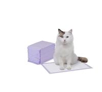 Amazon Basics Empapadores para caja de arena para gatos, fragancia Limón, paquete de 20, Morado, Blanco