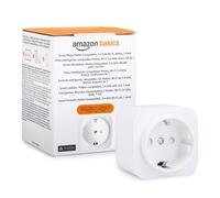 Amazon Basics Enchufe inteligente, compatible con Matter, Amazon Alexa, Google Home y Apple HomeKit, se requiere un concentrador Matter, 2,4GHz, solo Wi-Fi, blanco, Paquete de 1