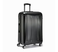 Amazon Basics Equipaje Rígido, Maleta Grande con Ruedas, Oxford Spinner con Cierre TSA, Cuatro Ruedas Giratorias y Superficie Resistente a los Arañazos, 76 cm, Color Negro