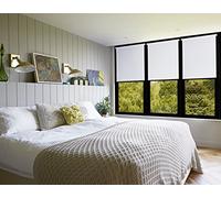 Amazon Basics Estor enrollable opaco, protección ultravioleta, aislamiento térmico, recortable, sin necesidad de taladrar, 56 x 150 cm, color negro
