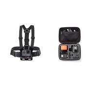 Amazon Basics - Estuche Medio de Transporte para GoPro + Arnés de Pecho para Cámara GoPro
