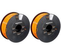 Amazon Basics Filamento para impresora 3D, ácido poliláctico (PLA), 1.75 mm, cinta de 1 kg, naranja (Paquete de 2)