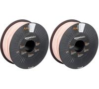 Amazon Basics Filamento para impresora 3D, ácido poliláctico (PLA), 1.75 mm, cinta de 1 kg, rosa (Paquete de 2)