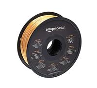 Amazon Basics Filamento para impresora 3D, ácido poliláctico (SILK PLA), 1.75 mm, carrete de 1 kg, dorado seda