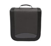 Amazon Basics Funda de poliéster para CD/DVD (Capacidad para 400 Discos), Color Negro