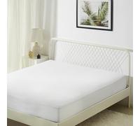 Amazon Basics Funda Protectora de Colchón Impermeable con Cremallera para Cama de 140 - Cubre Colchón Anti Chinches y Ácaros, 140 x 200 x 30 cm, Blanco