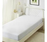 Amazon Basics Funda Protectora de Colchón Impermeable con Cremallera para Cama de 90 - Cubre Colchón Anti Chinches y Ácaros, 90 x 200 x 30 cm, Blanco