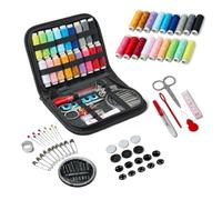 Amazon Basics - Kits de costura portátil para viajes, Grande, color Negro