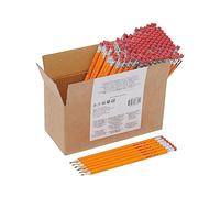 Amazon Basics Lápices 2HB de grafito con recubrimiento de madera, preafilados, sin manchas, punta de goma de borrar, escuela, niños, paquete de 150