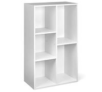 Amazon Basics Libreria con 5 scomparti cubo, Bianco, 50 x 24 x 80 cm