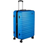 Amazon Basics Maleta Rígida Grande - Equipaje de Viaje Extensible ABS con 4 Ruedas Dobles Giratorias - Resistente a Arañazos y Ligera - 78 x 52,6 x 32cm - Azul Claro