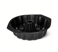 Amazon Basics Molde Antiadherente Estriado para Tartas, Apto para Lavavajillas y Horno, 25,4cm, Negro