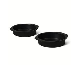 Amazon Basics Molde Redondo Antiadherente para Pastel, Apto para Lavavajillas y Horno, 22,9cm, Juego de 2