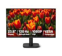 Amazon Basics Monitor de Ordenador de 23,8 Pulgadas, 120 Hz, FHD 1080P, Compatible con HDMI, DP, VGA, VESA, para Oficina y hogar, Negro