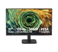 Amazon Basics Monitor de Ordenador de 27 Pulgadas, 120 Hz, FHD 1080P, Compatible con HDMI, DP, VGA, VESA, para Oficina y hogar, Negro