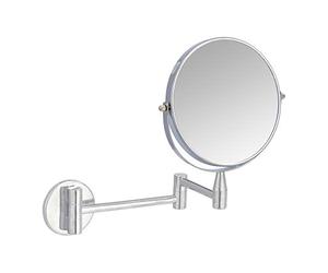 Amazon Basics Montaje en Pared Vanity Redondo Mirror, Cromo, 38.6 x 3 x 28 cm