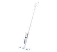 Amazon Basics Mopa con Aerosol, 1 Mopa y 1 Paño de Microfibra Reutilizable, Azul y Blanco