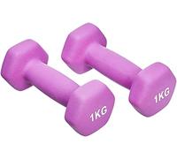 Amazon Basics Neoprene Dumbbell Pair, 2 kg, Pink