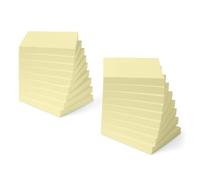 Amazon Basics Notas Adhesivas de Tamaño Estándar, 18 Blocs, Blocs de Notas Autoadhesivas, 100 Hojas por Bloc, Amarillas, 7,6cm x 7,6cm