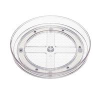 Amazon Basics Organizador de bandejas giratorias, transparente, Diámetro de 22,9 cm, Paquete de 2