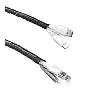 Amazon Basics Organizador de cables, funda para ordenar los cables y protegerlos de mascotas, 10 m, negro (la empresa se llamaba antes AmazonCommercial)