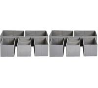 Amazon Basics Organizadores para ropa para cajón, 6 Unidad, Gris (Paquete de 2)