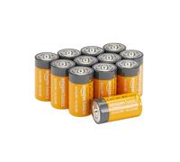 Amazon Basics - Paquete de 12 Pilas alcalinas C para Todo Uso, 1,5 voltios, Vida útil de 5 años