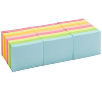 Amazon Basics paquete de 24 Miniblocs de notas adhesivas Rectangular, 38 x 51 mm, Surtido