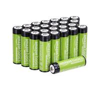 Amazon Basics paquete de 24 pilas AA NiMH recargables, 2000 mAh, 1,2 V, se recargan hasta 1000 veces, precargadas