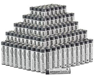 Amazon Basics - Paquete de 250 pilas industriales alcalinas AAA, 1,5 voltios, vida útil de 5 años