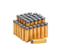 Amazon Basics - Paquete de 36 pilas alcalinas AA de alto rendimiento, 1,5 voltios, vida útil de 10 años