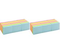 Amazon Basics paquete de 48 Miniblocs de notas adhesivas Rectangular, 38 x 51 mm, Surtido