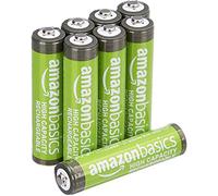 Amazon Basics paquete de 8 baterías AAA NiMH recargables de alta capacidad, 850 mAh, 1,2 V, se recargan hasta 500 veces, precargadas