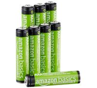 Amazon Basics paquete de 8 baterías AAA recargables de NiMH de alto rendimiento, 800 mAh, 1,2 V, se recargan hasta 1000 veces, precargadas