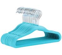 Amazon Basics Percha Antideslizante de Terciopelo para Niños, Tamaño para Bebés, 29,5cm, Paquete de 30, Azul